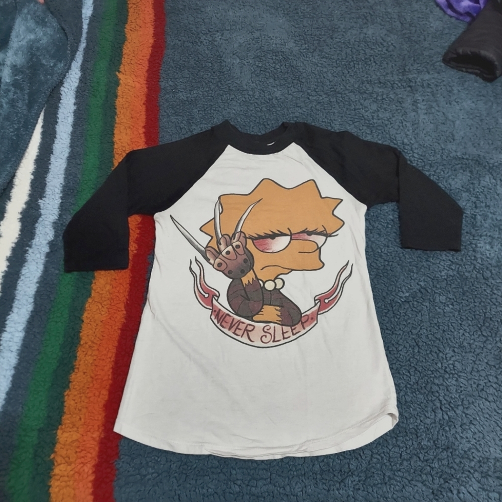 Lisa Simpson Freddy Kruger Mashup top